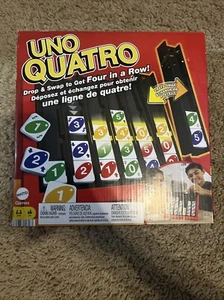 100% KOMPLETT Mattel Uno Quatro Spiel - Bild 1 von 2