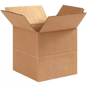 25 4X4X4 Multi-Depth Corrugated Boxes - Picture 1 of 12