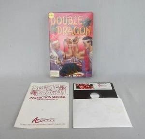 Disco gioco DOUBLE DRAGON by Arcadia 1988 Commodore C64/128, manuale e scatola - Foto 1 di 11