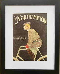 Vintage Fahrrad Poster "Northampton Bicycles" (1895) gerahmte Kunst - Bild 1 von 6