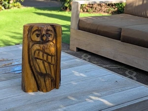 Decoración exterior granero búho | Arte original de patio de motosierra para mejorar tu porche, patio - Imagen 1 de 10