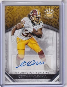 Keith Marshall 2016 Panini Preferred Retail Crown Royale Rookie #50 Auto - Picture 1 of 2