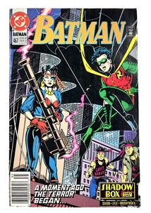 Batman #467 Shadow Box Part One DC Comics Vintage Newsstand 1991 Comic Book - Picture 1 of 7