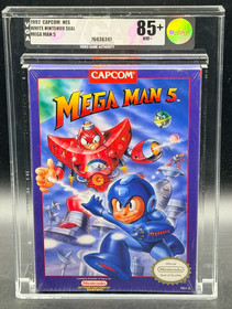 Mega Man 5 Nintendo NES CAPCOM OVAL SOQ Sealed New VGA 85+ NOT WATA CGC PSA