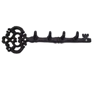 Salomé Idea Key Holder for Wall - Cast Iron Skeleton Key - Decorative Farmhou... - Picture 1 of 6