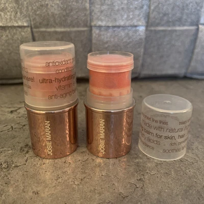 JOSIE MARAN Argán Mini Barra de Color Brillo .21oz Nuevo Lote de 2 Foto 1 de 4