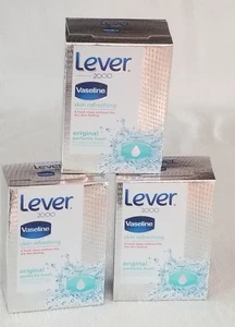 Lever 2000 Original with Vaseline Bar Soap 4.5 oz Lot 3 Discontinued NEW - Picture 1 of 3