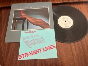 STRAIGHT LINES Self Titled LP 1980 Canada  Epic ‎White Label Promo UNPLAYED - Imagen 1 de 9