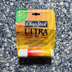 ChapStick Ultra SPF 30 Chap Stick Moisturizing Lip Balm Tube RARE NOS SEALED - Picture 1 of 3