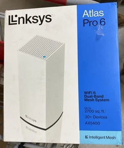 Linksys Atlas Pro 6 WiFi Router AX5400 WiFi 6 Router Dual Band Mesh Wifi MX5501 - Afbeelding 1 van 12