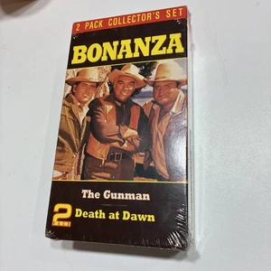 Bonanza VHS 2 Pack Collectors Set Unopened The Gunman And Death At Dawn - Picture 1 of 4