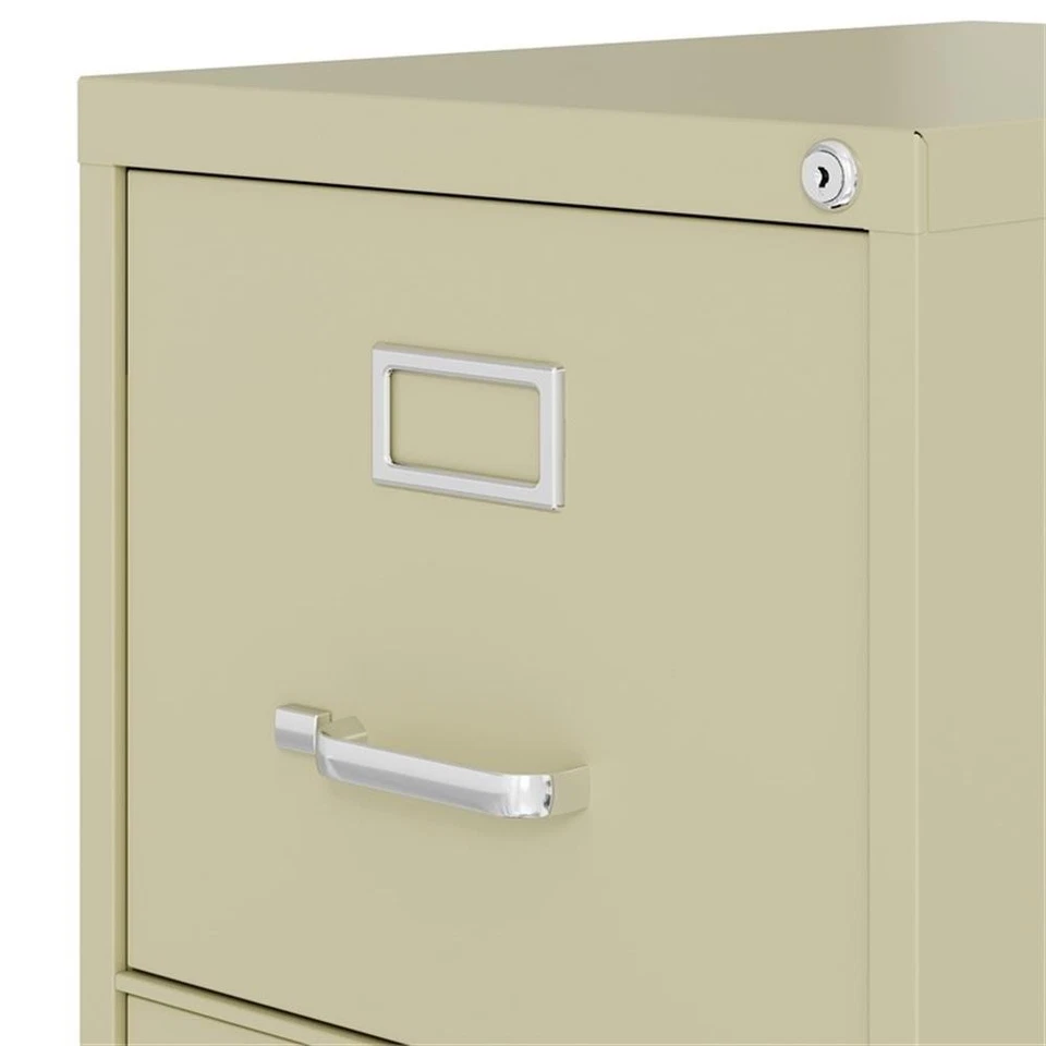 Hirsh Industries 2500 Series 4 Drawer Letter File Putty Filing Cabinet