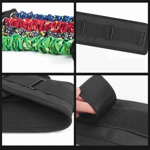 Vertical Jump Trainer Leg Strength Resistance Bands Set For Basketball QPRY - Picture 1 of 13