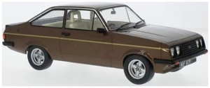 MODEL CAR GROUP FORD ESCORT MKII RS2000 DARK BROWN RHD 1-18 SCALE 18530 - Picture 1 of 1