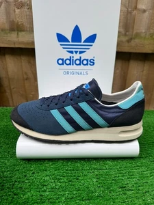 VINTAGE Adidas MARATHON 85 2014 anni 80 casual NOEL GALLAGHER OASIS NON SPECIALE UK9 - Foto 1 di 9