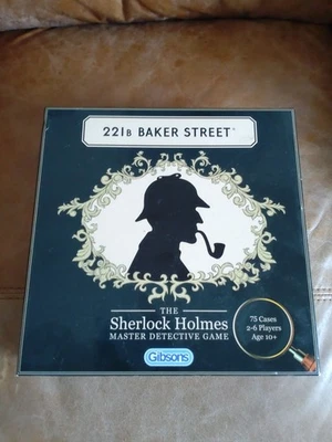 221B Baker Street Sherlock Holmes Master Detective Board Game Complete Used VGC - Image 1 of 2