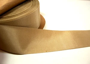 Cloud Beige Petersham Grosgrain Ribbon 1 15/16" wide x 10 yards Rayon Cotton B60 - Picture 1 of 5