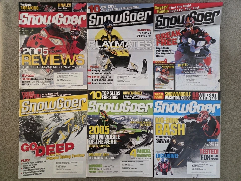 SnowGoer Magazines 2004 Lot of 6 - Imagem 1 de 4
