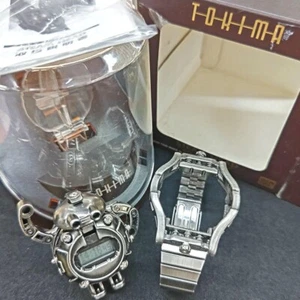 Bandai Tokima Steam Head watch wristwatch Silver Color Retro Toy 1998 - Picture 1 of 4