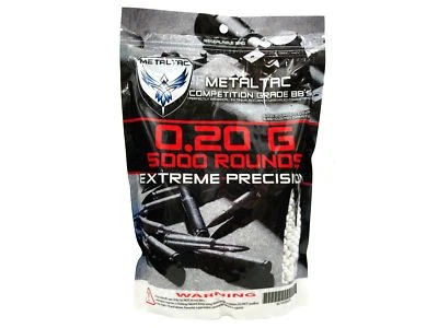 MetalTac Airsoft BBs 5000 Bag .20g 6mm 0.2g for Airsoft Guns Ammo Pellets Polish