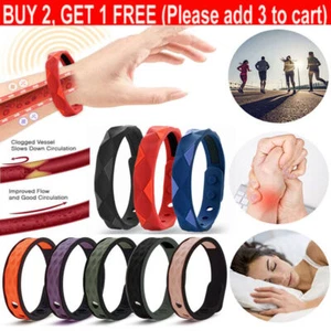 RedUp Far Infrared Negative Ions Wristband, Anti-Static Silicone Sport Bracelets - Picture 1 of 18