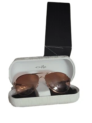 🔥 Oakley CAVEAT 金色抛光青铜 UNISEX 飞行员太阳镜 4054-01 带盒 — 第 1/4 张图片