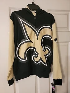 New Orleans Saints Youth Medium 10/12 jacket with hood NWT NFL Team Apparel $65 - Picture 1 of 14