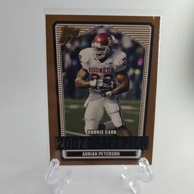 2007 Topps Draft Picks and Prospects (DPP) - #135 Adrian Peterson (RC) Oklahoma  - Image 1 of 4