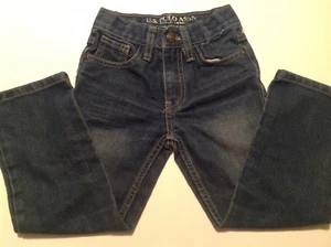 Boys size 6 U.S. Polo Assn Blue Jeans Pants Straight Fit Adjustable Waist B9 - Picture 1 of 7