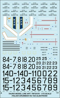 TAURO MODEL TM72/578 GRUMMAN HU-16A ALBATROSS VERSIONE ITALIANA SCALA 1:72 - Immagine 1 di 4