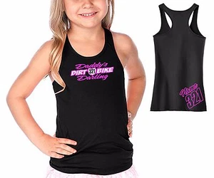 DADDY'S DIRT BIKE DARLING RACERBACK TANK TOP KLEINKIND JUGEND EINFACH FAHREN MOTOCROSS - Bild 1 von 11