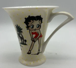 New Cute White & Yellow Dots Betty Boop in 3 Characters Coffee & Tea Mug/Cup - Afbeelding 1 van 6