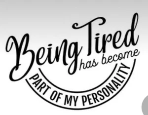 Bring Tired Part Of Personality White Vinyl Decal Sticker - Picture 1 of 1