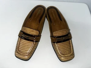 Liz Claiborne Damengröße 6 Odessa Pantoletten Pantoletten braun Kroko-Muster - Bild 1 von 8