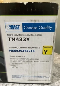 MSE Yellow Toner Replacement - TN 433Y for Brother Printer - Picture 1 of 6