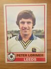 Topps Red Back Football Cards 1977 #208 - Peter Lorimer - Leeds United