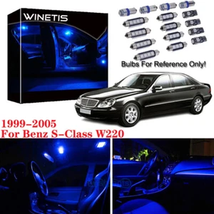 21Pcs Blue Canbus Interior LED Light Package Kit For 99-2005 Benz S-Class W220 - Picture 1 of 12
