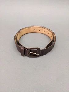 Vintage Giorgio Armani Brown Leather Belt, Size 75/30 - Picture 1 of 5