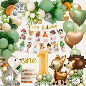 Decorazione Compleanno 1 Anno 1° Compleanno Giovane Giungla Decorazione Compleanno Bambini 1 Anno... - Foto 1 di 8