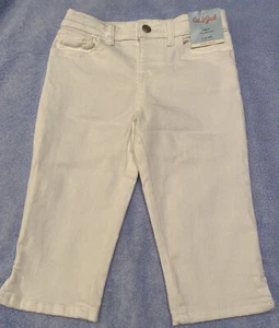 NWT Kids Cat & Jack White Adjustable Waist Capri Size Small 6/6x - Picture 1 of 3