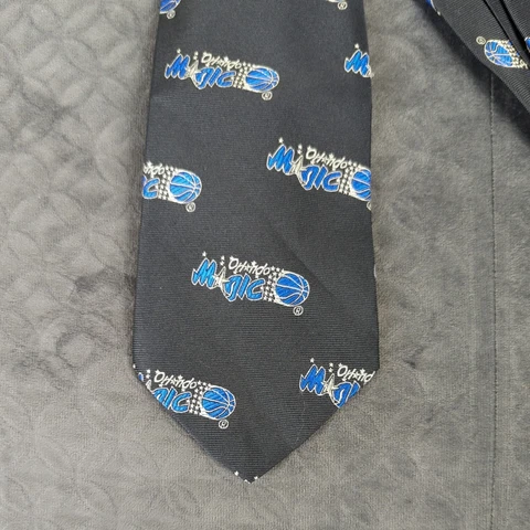 Orlando Magic Neck Tie RM Style Black Polyester Made in USA Cover