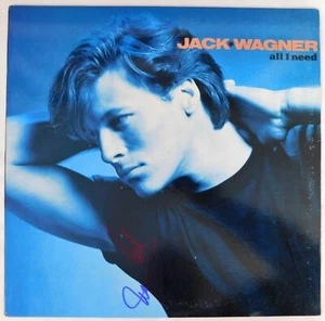 Jack Wagner Signed All I Need LP Album Cover JSA Authenticated No Record - Picture 1 of 4