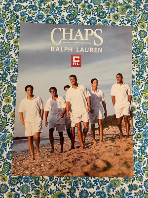 Anuncio estampado vintage 1996 Chaps Ralph Lauren ropa para hombre verano Foto 1 de 4