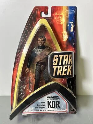 Figura de acción Star Trek The Original Series Wave 3 Kor, Art Asylum nueva en caja 2003 Foto 1 de 4