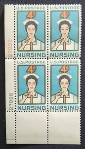 US Scott 1190 - Nursing - MNH - 1961 Issue - Plate Block of 4 - Picture 1 of 1