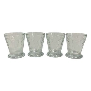 (4) La Rochere Nautical Shell Embossed Double Old Fashioned Glass Tumblers - Picture 1 of 2