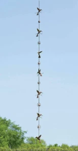Hummingbirds and Bells Rain Chain - Foto 1 di 7