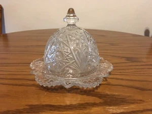 Imperial Cosmos Butter Dish Dome Lid Daisy Starburst Sawtooth Free Shipping 2 U! - Picture 1 of 12