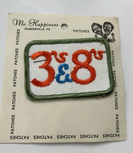 Vintage CB Radio Embroidered Patch 3’s & 8’s Mr. Happiness CBers New - Picture 1 of 1