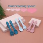 Silicone Baby Feeding Spork Soft Infant Feeding Spoon  Babies